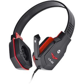 Fone de Ouvido V Gamer com Microfone Preto com Vermelho Vinik