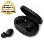 Fone de Ouvido Xiaomi Redmi Airdots Sem Fio Bluetooth 5.0 Duplo Tws - Preto