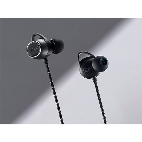 Fone Estéreo Bluetooth In Ear Akg N200 Preto