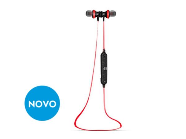 Fone Intra-auricular Magnético Smart Sport Elsys - Vermelho
