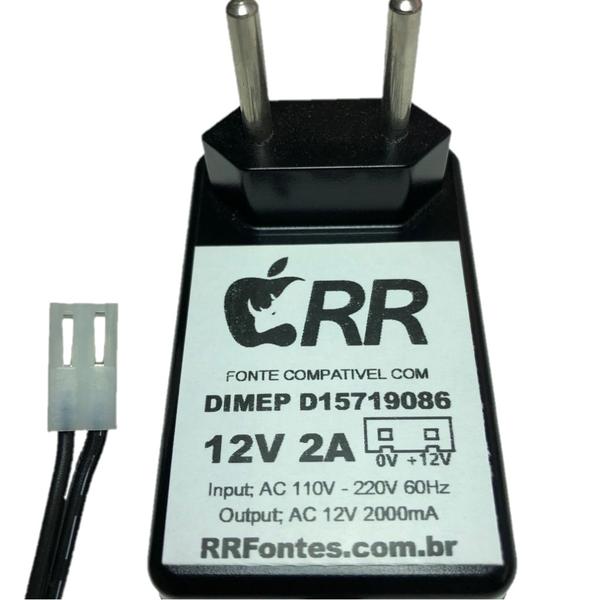 Fonte de Alimentação 12V para Relógio de Ponto Dimep Modelo Biopoint 2 - Rrfontes