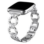 For Apple Watch Bands Diamond Metal Stainless Steel 22mm Band Replacement