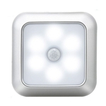 Forma 6LEDs inteligente Praça Motion Sensor Night Light Gabinete Lâmpada para casa e jardim