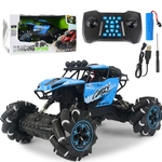 Four-Wheel Drive Lateral Deriva Climbing Car Light Música Cross-Country Dança Remote Control Car Horizontal Corrida de brinquedo