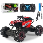 Four-Wheel Drive Lateral Deriva Climbing Car Light Música Cross-Country Dança Remote Control Car Horizontal Corrida de brinquedo