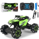 Four-Wheel Drive Lateral Deriva Climbing Car Light Música Cross-Country Dança Remote Control Car Horizontal Corrida de brinquedo