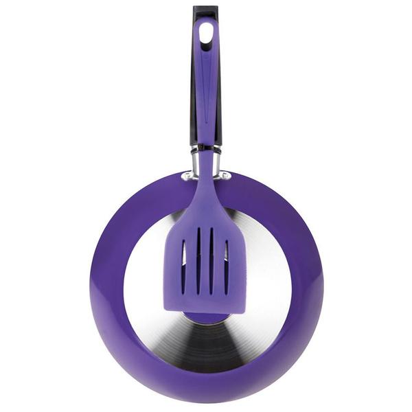 Frigideira Antiaderente 22cm Multiflon com Espátula Violeta