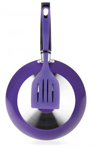 Frigideira Antiaderente com Espátula 24cm Violeta Multiflon