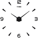 Furar Casa Diy Wall Clock Asjustable Tamanho Acrílico Decorativa Relógio Para Sala