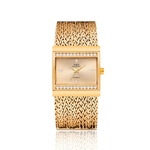 G & D Lady Luxo Quartz Relógio Rhinestone Elegante Dial Square Tassel Cadeia relógio de pulso