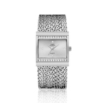 Assista G & D Lady Luxo Quartz Relógio Rhinestone Elegante Dial Square Tassel Cadeia relógio de pulso