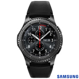 Gear S3 Frontier Samsung Preto com 1,3, Pulseira de Silicone, Bluetooth e 4 GB