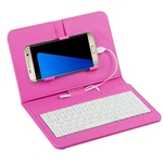 Geral Wired Keyboard Case Virar Holster para Andriod Mobile Phone 4,8-6,0 Sua primeira esclho