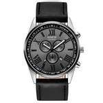 Gift Men's Leather Band Sports Date Analog Alloy Military Quartz Watch