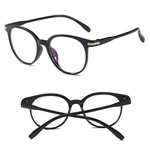 Glasseses Quadro UV400 Mulheres Retro Plain Espelho Literary Luz