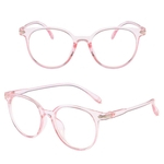 Glasseses Quadro UV400 Mulheres Retro Plain Espelho Literary Luz