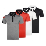 Golfe Homens Outdoor Sports and Leisure manga curta T-shirt Moda Camisa Polo Permeável