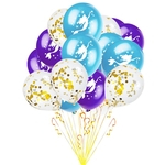 Gostar 15pcs 12inch decoração colorida Latex Balloon casamento romântico Balões com belo padrão Birthday Party Supplies Mermaid Unicorn