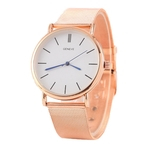 Gostar Elegante ultrafinos Unisex Watch Negócios com Casual banda de aço inoxidável quartzo relógio de pulso Ornamento do presente