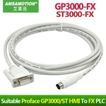 GP3000/ST-FX Suitable Proface GP3000 ST3000 Series HMI Touch Panel Connect Mitsubishi FX Series PLC Programming Cable