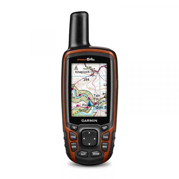 Gps Esportivo Portátil Garmin Gpsmap 64s Preto e Laranja com Tela de 2,6" 4gb e Bluetooth