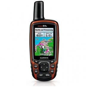 GPS Portátil Garmin GPSMAP 64S Preto/Laranja - Resistente à Água (IPX7), Bluetooth, Memória Interna 4GB, Bússula, Altímetro