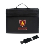 Grande Capacidade Fireproof Document Bag com alça 38 * 28 * 7,5 centímetros Fire and Water Resistant Toolkit Arrecadação Segurança Redbey