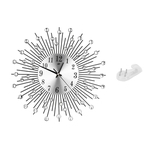 Grande de Metal personalizado Relógio de parede Relógio de parede mudo cristal de diamante