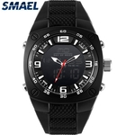 Grande Dial Assista Silicone Correia dos homens Smael 1008