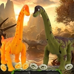 FLY Grande dinossauro eletrônico com luzes e som Crianças função Simular Toy cor aleatória Electronic video game