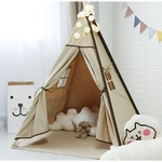 Grande Lona cru Original Teepee Crianças Teepee Indiano Play Tenda Casa Crianças Tipi Tee Tipi Tenda Sem MAT 1200x1200x1450mm