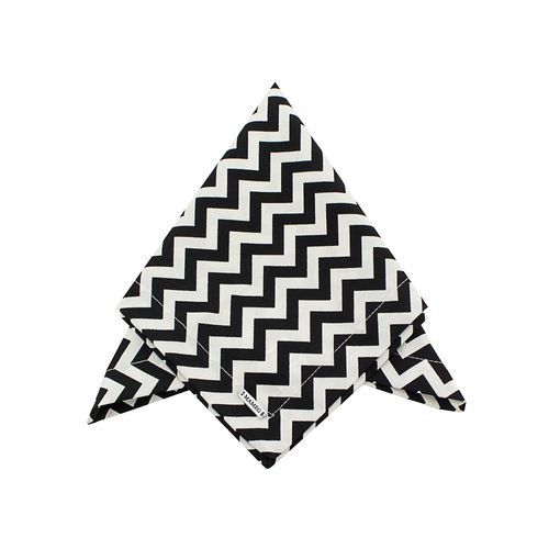 Guardanapo Preto e Branco Chevron