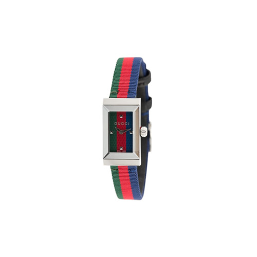 Gucci Striped Analog Watch - Vermelho