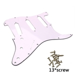 Guitarra elétrica Pickuard ST guitarra elétrica SSS Pickguard 3 Ply Pickguard com parafusos 13 Pedaços