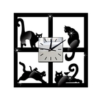 GZ033 Cat Relógio de parede Relógio de parede ambiente estéreo Wall Stickers Escravo Cat