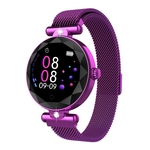 H12 Feminino de cristal inteligente Pulseira Waterproof Disc cor da tela do rel¨®gio