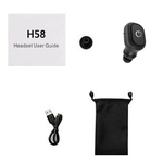 H58 Auscultadores sem fio Mini In-Ear Sports invis¨ªveis Auscultadores ¨¤ prova d'¨¢gua