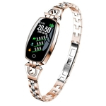 H8 pulseira de fitness mulheres esporte smart watch monitor de freqüência cardíaca à prova d 'água bluetooth para android ios pulseira