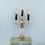 Halloween Skeleton Santo Flameless Eletrônico Velas Luz Prop Decorativa