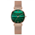 Hannah Martin Mulheres relógio de quartzo verde Dial Waterproof Fashion Business Relógio de pulso