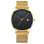 Hao Homens Elegante High-end Business Relógio De Pulso Ultra-fino Relógio De Quartzo Casual Wristwatch