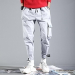 Men Pants Casual Fecho geral Narrow Leg Openging grandes bolsos Calças Streetwear Moda