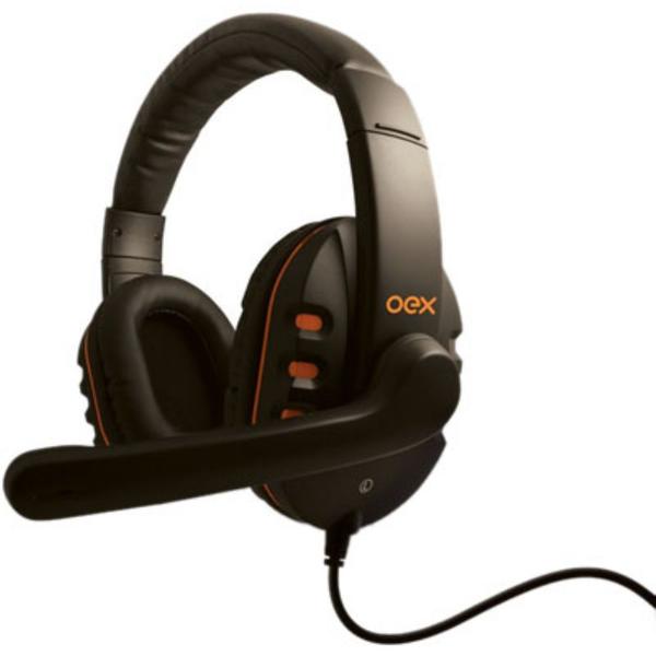 Headset Gamer Action Hs200 Preto/laranja P2/p2 Oex