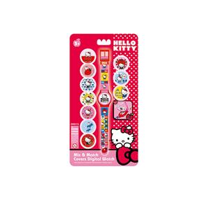 Hello Kitty Relógio Digital 5 Funções - Capas Personalizáveis - Intek