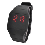 Hidden Magic Red LED Watch (Black) Relógio de pulso