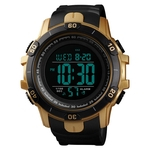 Homem de pulso Outdoor Sports Display Digital Waterproof Night Watch Luminous Alarm presente