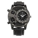 Niceday Homem Moda Personalidade relógio de pulso de quartzo com Casual Silicone Strap Outdoor Sports Watch