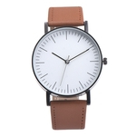 Man Woman Watch Large Dial Wristwatch Casual Quartz Watch Leather Belt Gifts