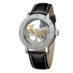 Homens # 039; s Original Oco Dial relógio de Luxo Homens Suíços Automático Mecânica Tourbillon Transparente fundo de Mergulho de aço Inoxidável Marcas relógios