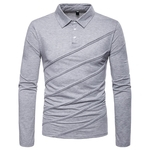 Men Casual Shirts Long Sleeve POLOS Pullover Casual Slim Fit Tops Redbey